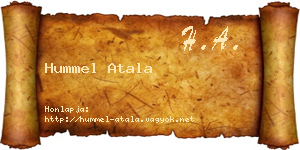 Hummel Atala névjegykártya